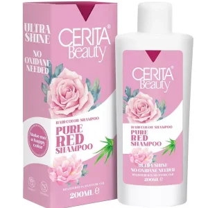 شامپو رنگساژ قرمز سریتا بیوتی Cerita Beauty حجم 200 میلی لیتر