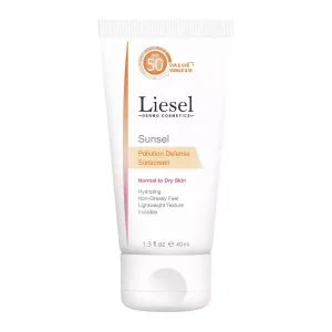 کرم ضدآفتاب spf50 بی رنگ لایسل Liesel مناسب پوست نرمال تا خشک حجم 40 میلی لیتر